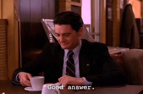 Good Answer Dale Cooper GIF