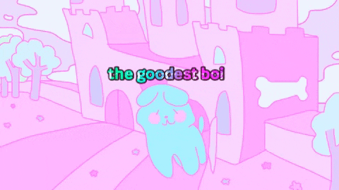 Good Boi Purple Pink GIF