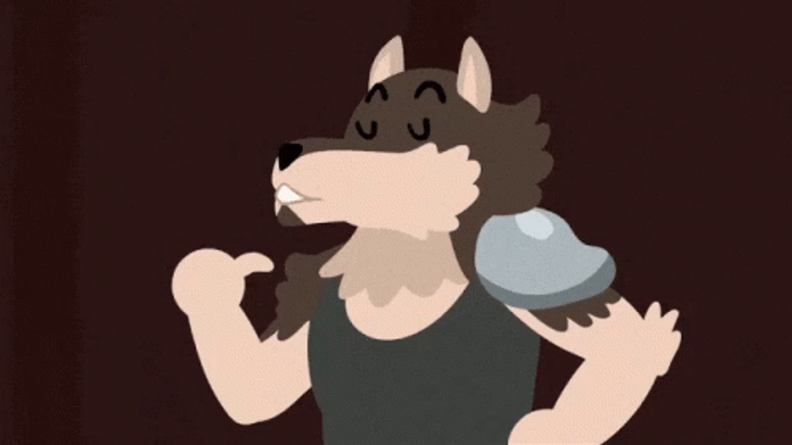 Good Boy Cartoon Werewolf GIF