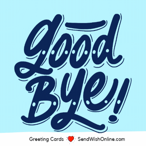 Good Bye Greeting Card