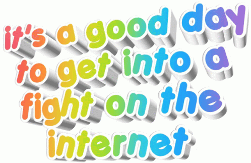 Good Day To Fight On The Internet GIF