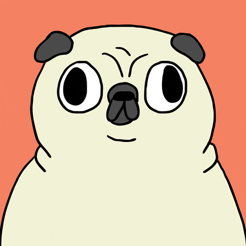 Good Dog Pugsley Head Patting GIF
