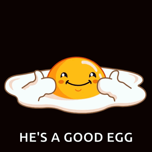 Good Egg Cartoon Fried Egg