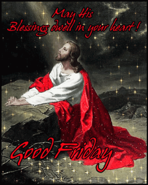Good Friday Kneeling Jesus GIF