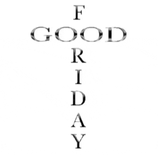 Good Friday Word Cross GIF