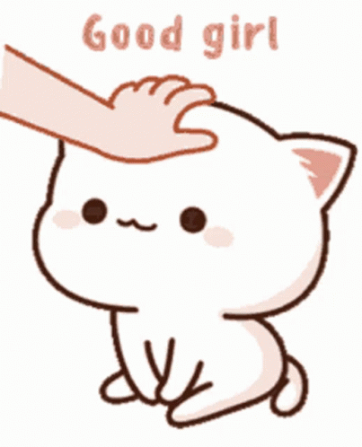 Good Girl Cute Girly Cat GIF