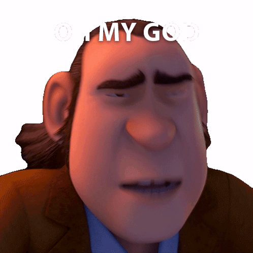 Good God Man Hands On Head GIF