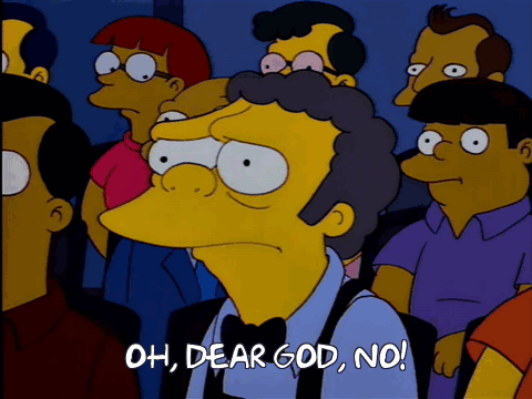 Good God Moe Szyslak GIF