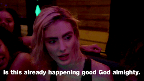 Good God Woman Freaking Out GIF