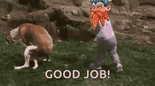 Good Job Dog Poop Meme GIF