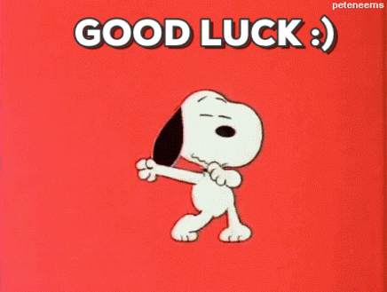Good Luck Dancing Snoopy GIF