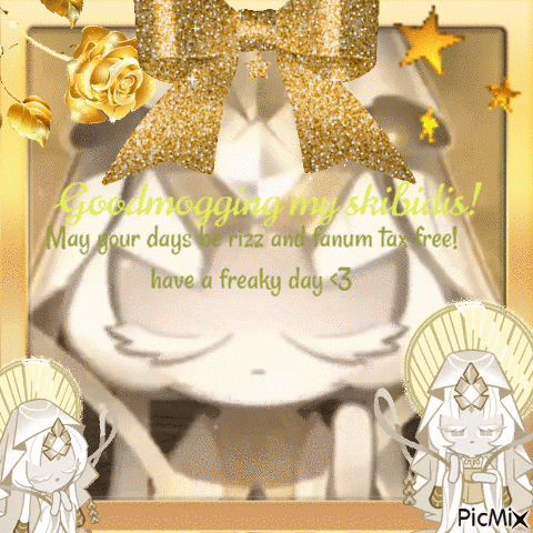 Good Mogging My Skiblis May Your Days Be Rizz and Fanum Tax Free Greeting Card