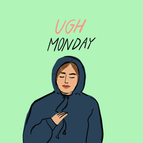 Good Monday Morning Cover Face With Hoodie GIF