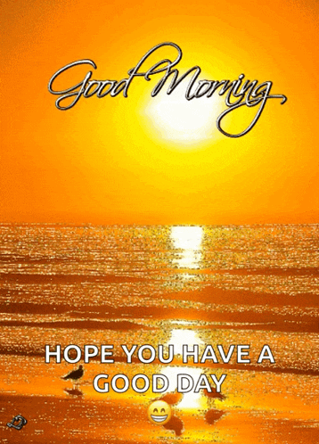 Good Monday Morning Sun Above Oceanline GIF