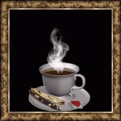 Good Morning Animated Hot Tea GIF 
