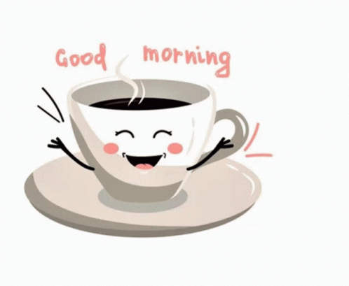 Good Morning Animated Teacup GIF