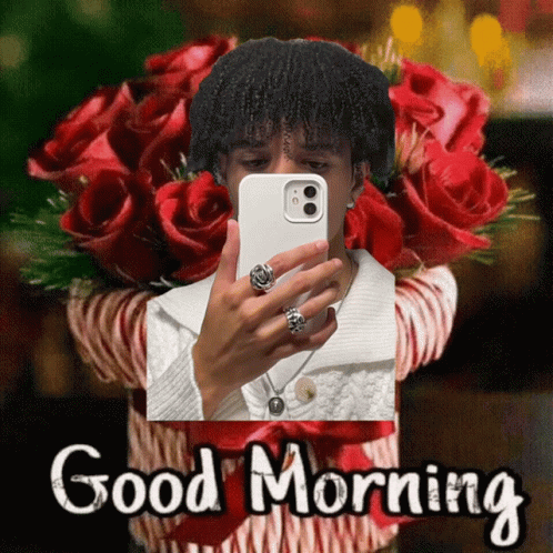 Good Morning August Man Selfie GIF