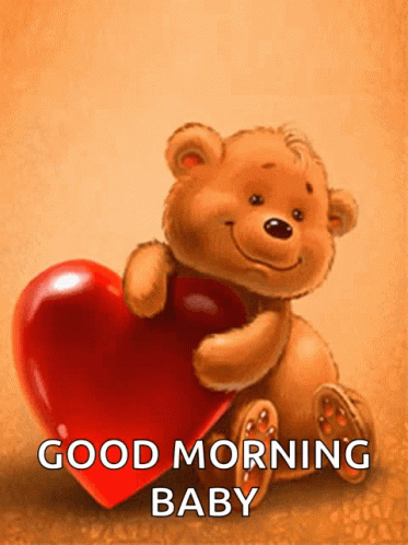 Good Morning Baby Darling Adorable Bear GIF