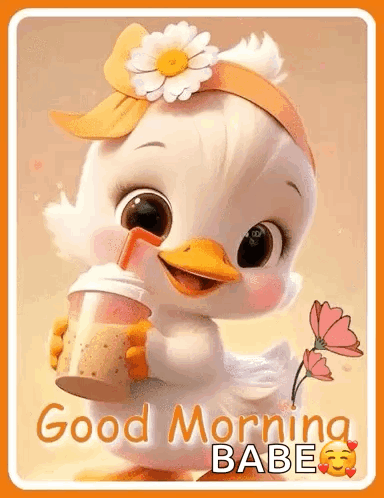 Good Morning Bear and Hearts Card
