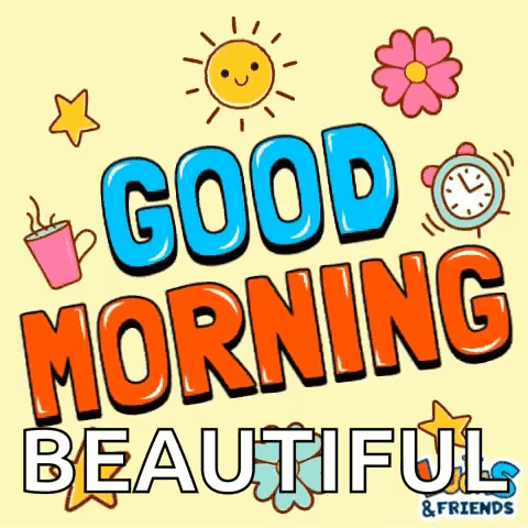 Good Morning Beautiful Poster With Coffee