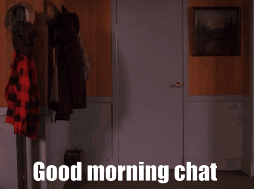 Good Morning Chat Sign GIF