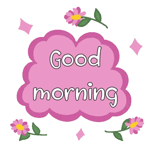 Good Morning Cloud With Flowers