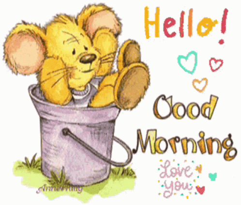 Good Morning Cute Bear Love You GIF