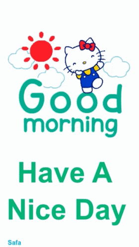 Good Morning Cute Hello Kitty GIF