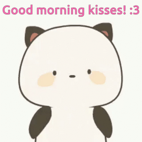 Good Morning Cute Panda Giving Kisses GIF