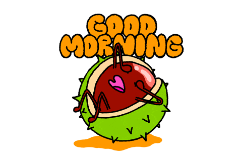 Good Morning Cute Yawning Watermelon GIF