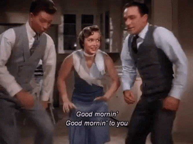 Good Morning Dance Singing In The Rain GIF