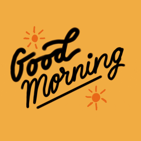 Good Morning Darling Colorful Mobile Art GIF