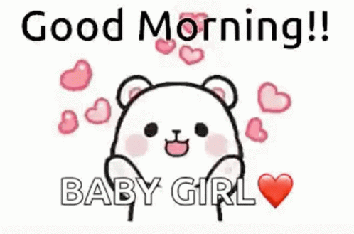 Good Morning Daughter Milk & Hearts GIF