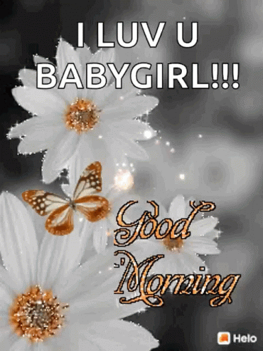 Good Morning Daughter With Glittery Daisies GIF