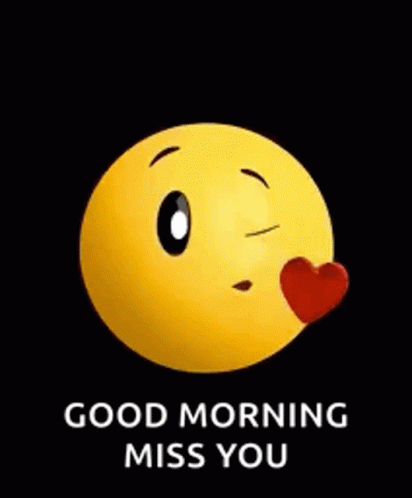 Good Morning Emoji Miss You GIF