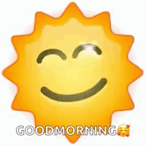 Good Morning Emoji My Sunshine GIF