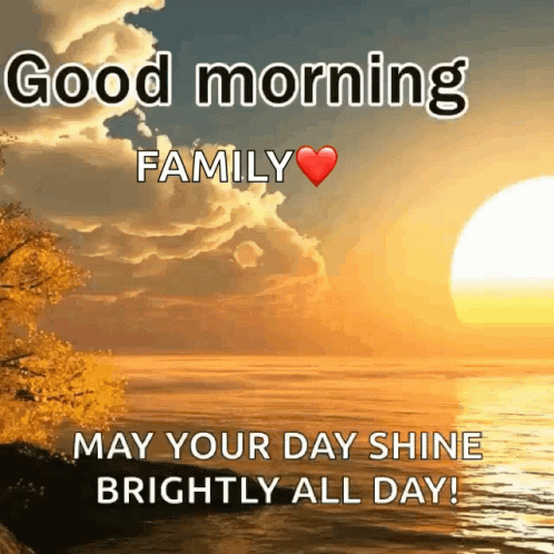 Good Morning Family Sunset