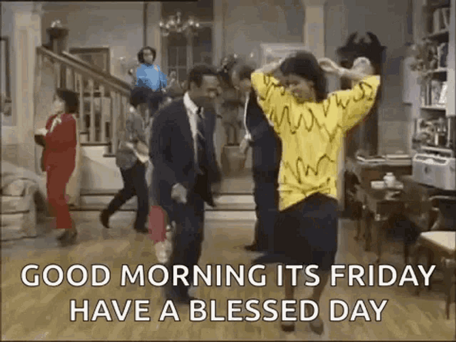 Good Morning Friday Dance Cosby Show GIF