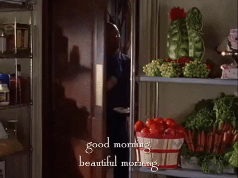 Good Morning Gorgeous Gilmore Girls GIF