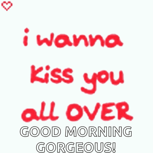 Good Morning Gorgeous Greeting Card With Red Lips GIF