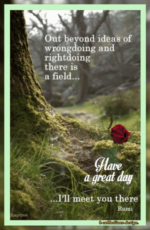 Good Morning Great Day Inspirational Text GIF