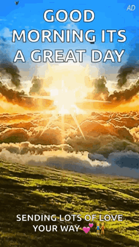 Good Morning Great Day Sending Love GIF