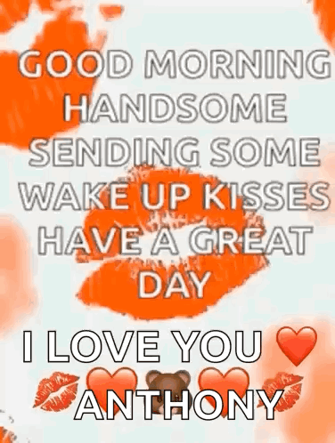 Good Morning Handsome Sending Wake Up Kisses GIF