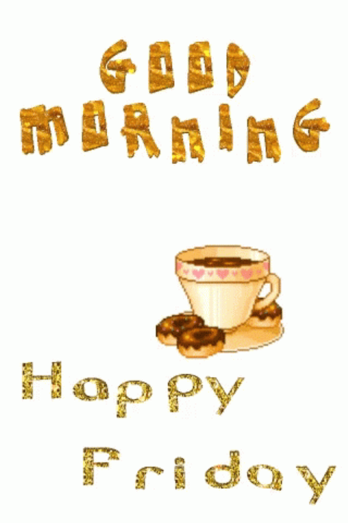 Good Morning Happy Friday Coffee GIF