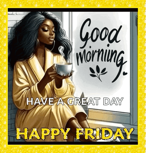 Good Morning Happy Friday Work GIF