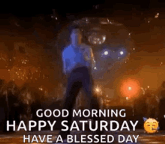 Good Morning Happy Saturday Disco Dance Floor GIF