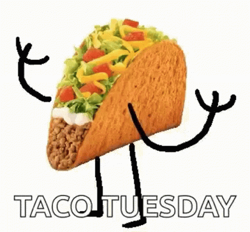 Good Morning Happy Taco Tuesday Dancing Stick Arms GIF