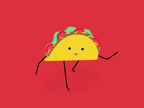 Good Morning Happy Taco Tuesday Falling Over GIF