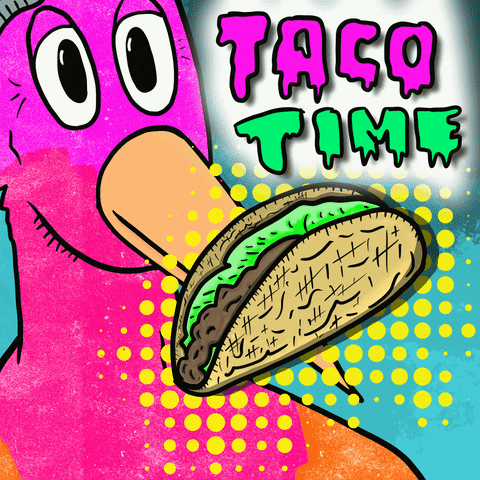Good Morning Happy Taco Tuesday Taco Time Cartoon GIF