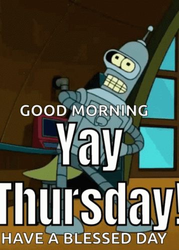 Good Morning Happy Thursday Futurama Robot Dancing GIF